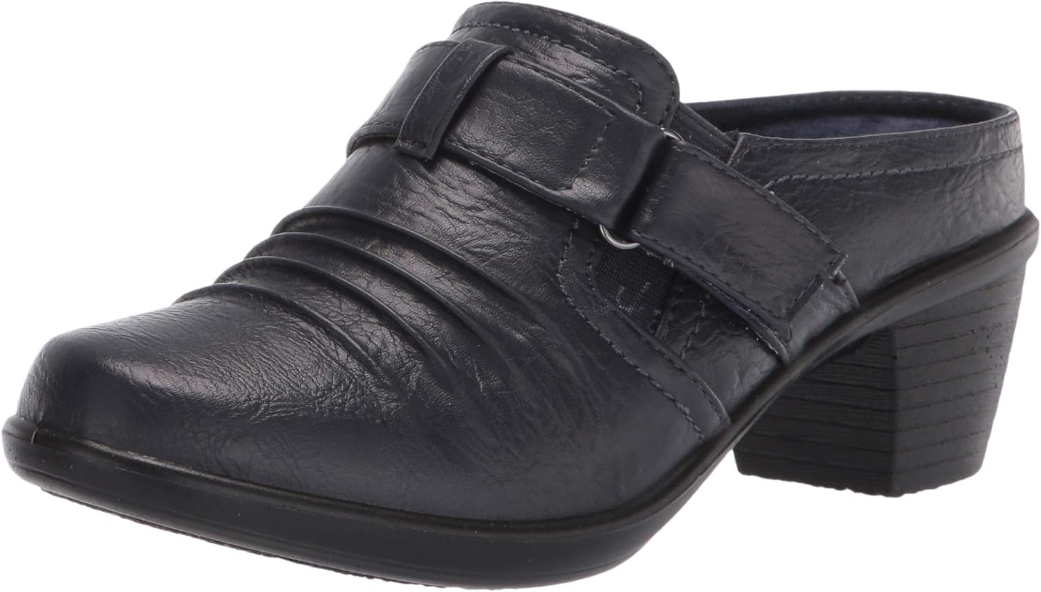 Easy Street Womens Mule with 2 Inch Block Heel and Comfort Fit