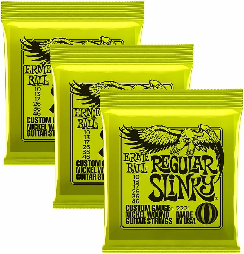 Ernie Ball Regular Slinky 3-Set Bundle - Triple the Rock!