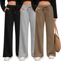 Wide Leg Sweatpants for Women - Comfortable 3 Pack Lounge Joggers