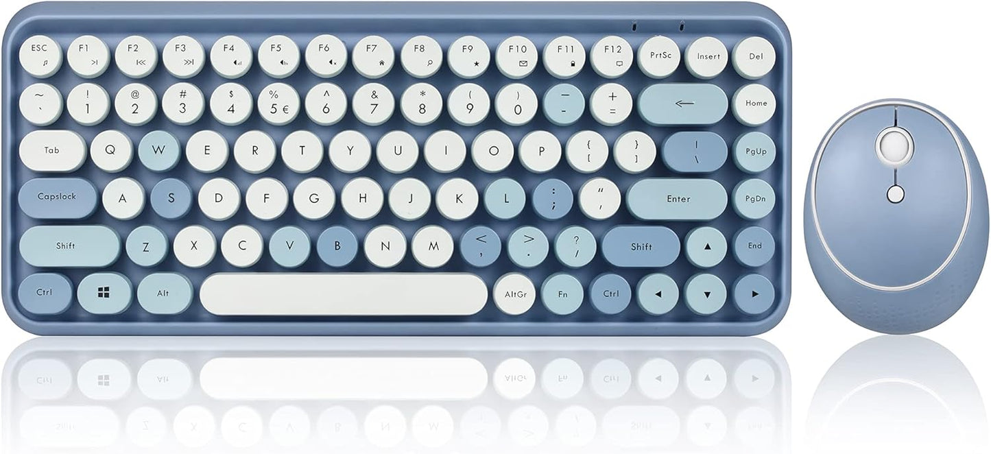 Perixx PERIDUO-713BL Wireless Mini Keyboard and Mouse Combo