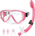 Kids Snorkel Set for Age 4-14 - Dry Top Snorkeling Gear for Juniors