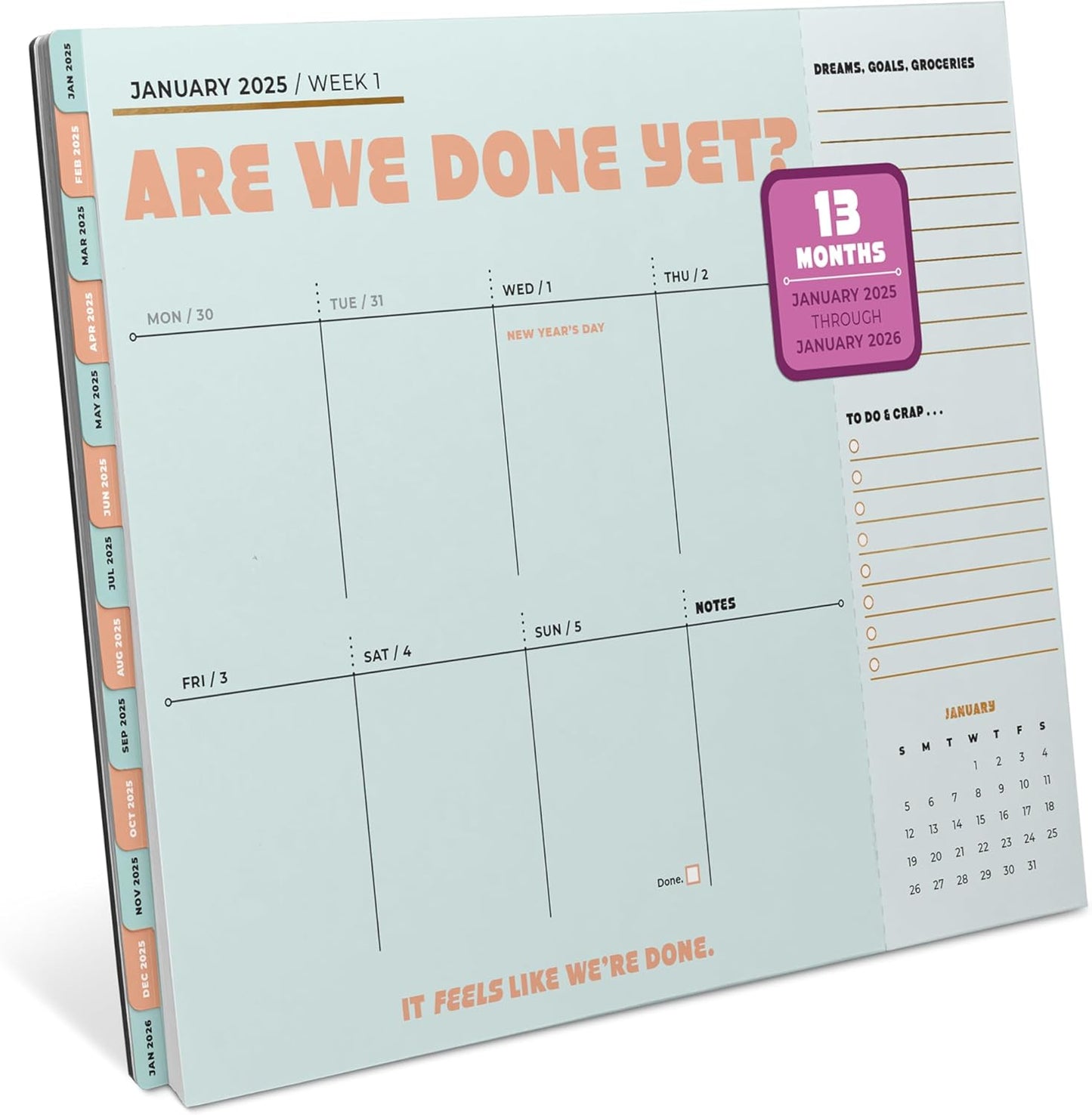 2025-2026 Weekly Desktop Calendar - Stay Organized!