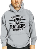 Mens Property Of Hooded Sweatshirt - Cotton Polyester Raiders Pullover