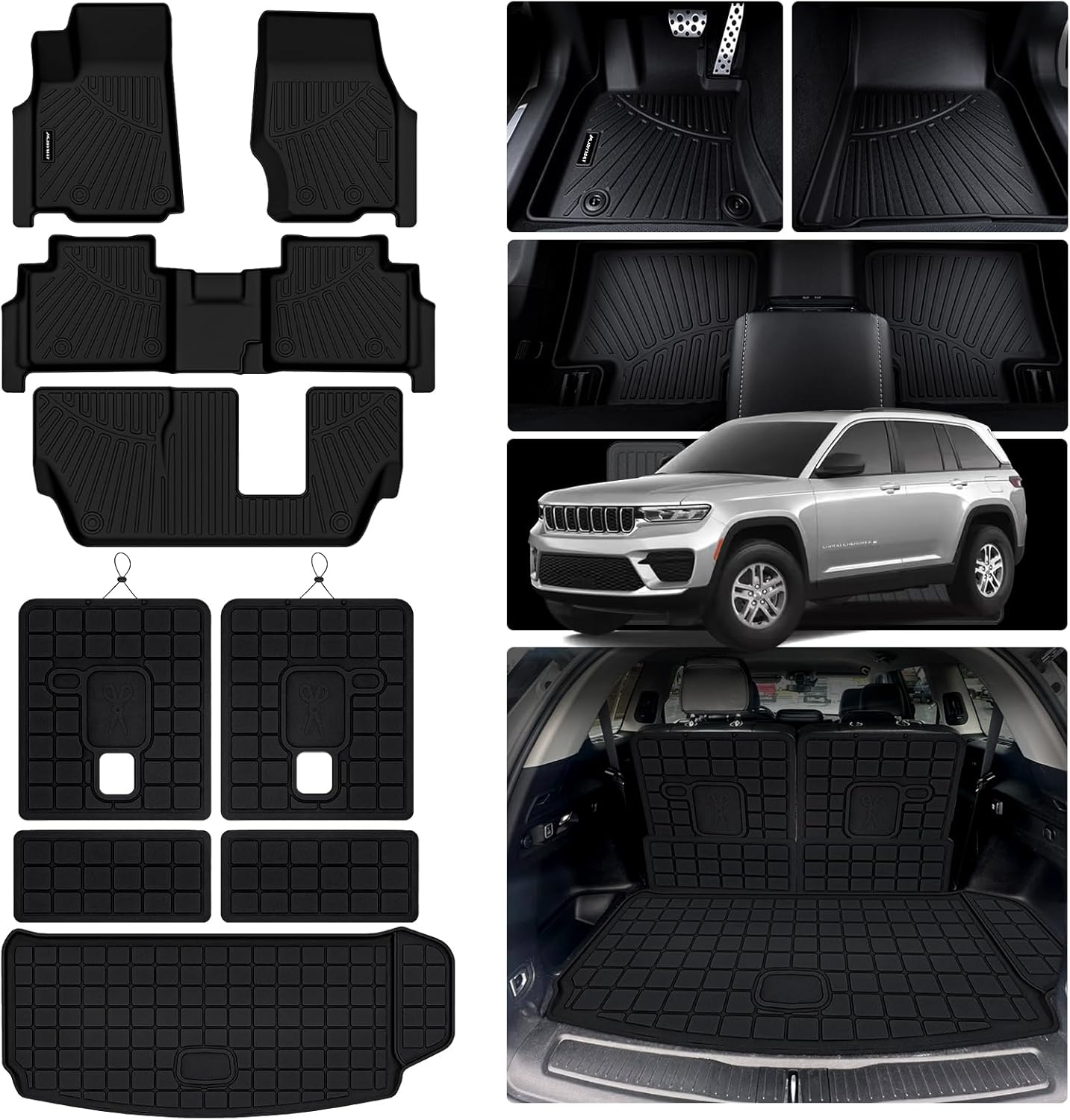 Customized Floor Mats for 2021-2025 Jeep Grand Cherokee L