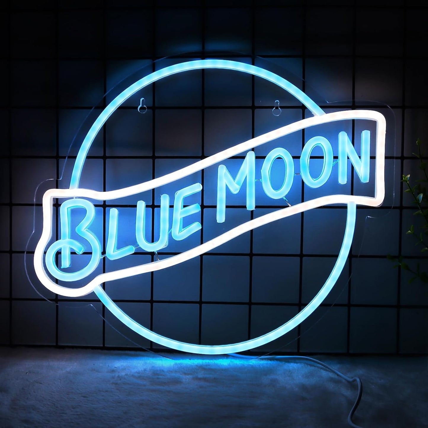 Blue Moon Neon Signs for Wall Decor - Perfect for Any Space