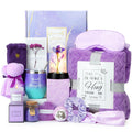 Gifts for Mom Spa Care Package with Luxury Blanket - Relaxing Gift