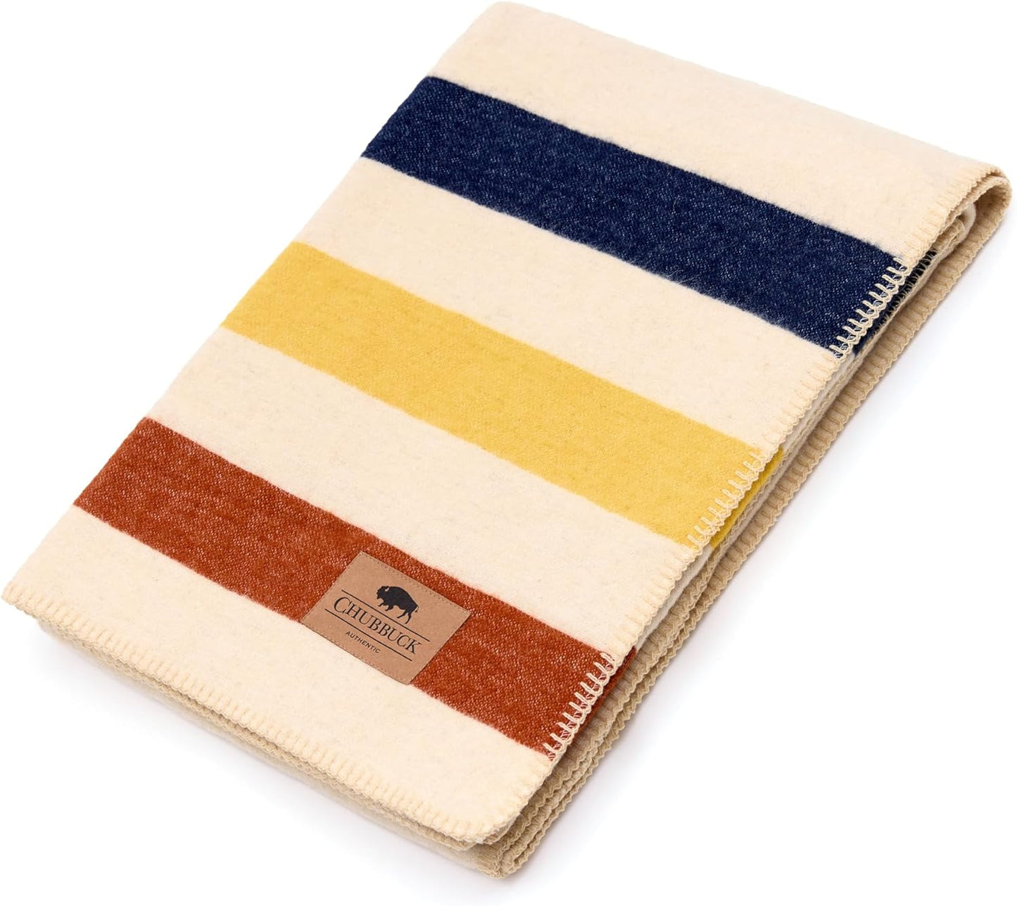 Chubbuck 100% Wool Blanket for Camping and Outdoor Use