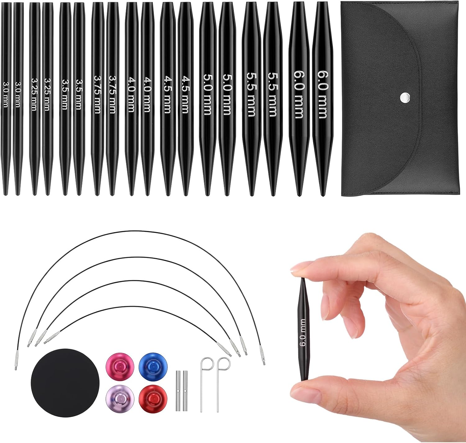 Interchangeable Circular Knitting Needle Set for All Your Projects