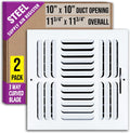 Fits 10x10 Duct Opening 3 Way Curved Blade Air Supply Diffuser - 2