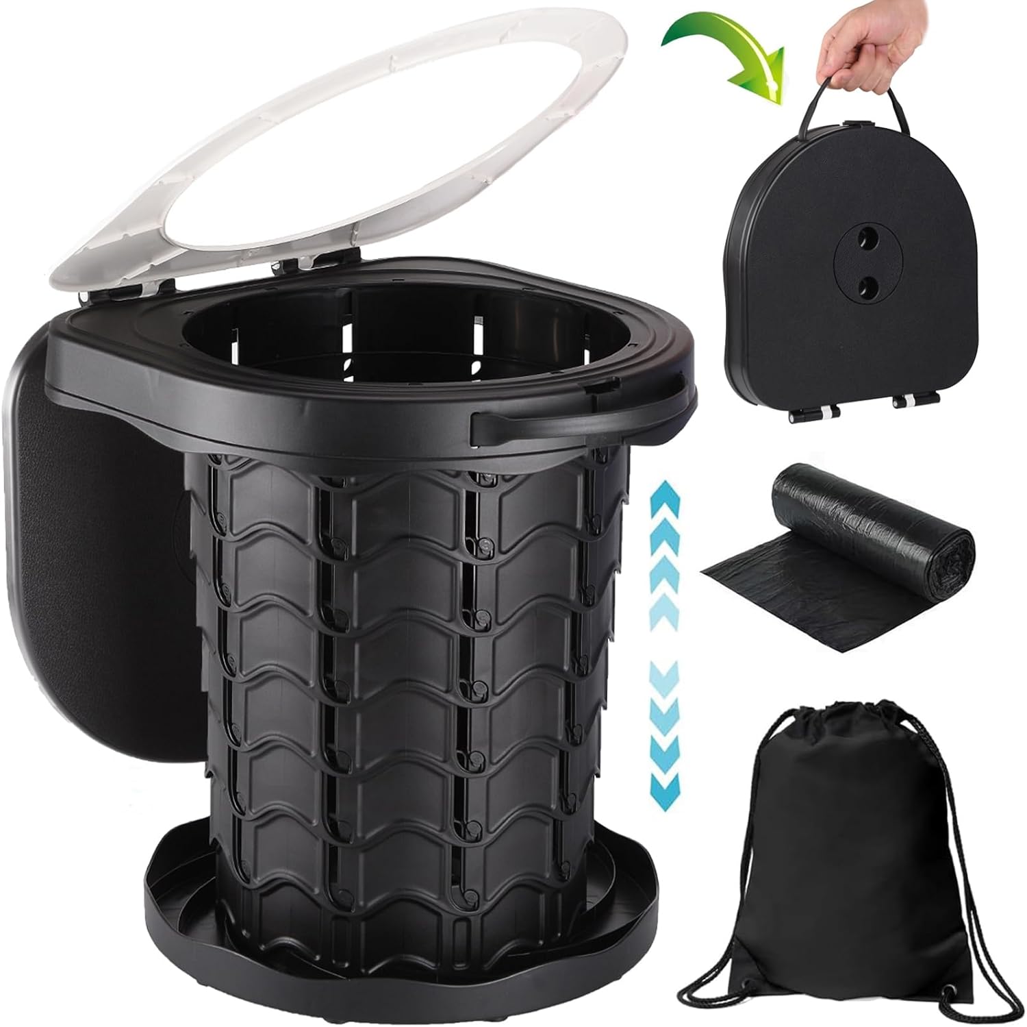 Fishboy Portable Travel Toilet - Adjustable & Compact