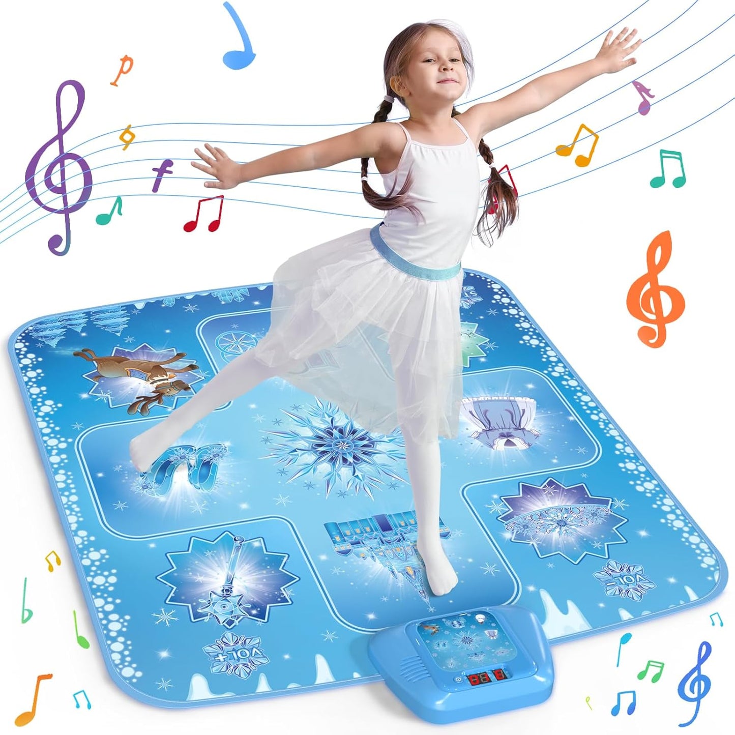 Frozen Dance Mat for Girls - Interactive LED Musical Playmat