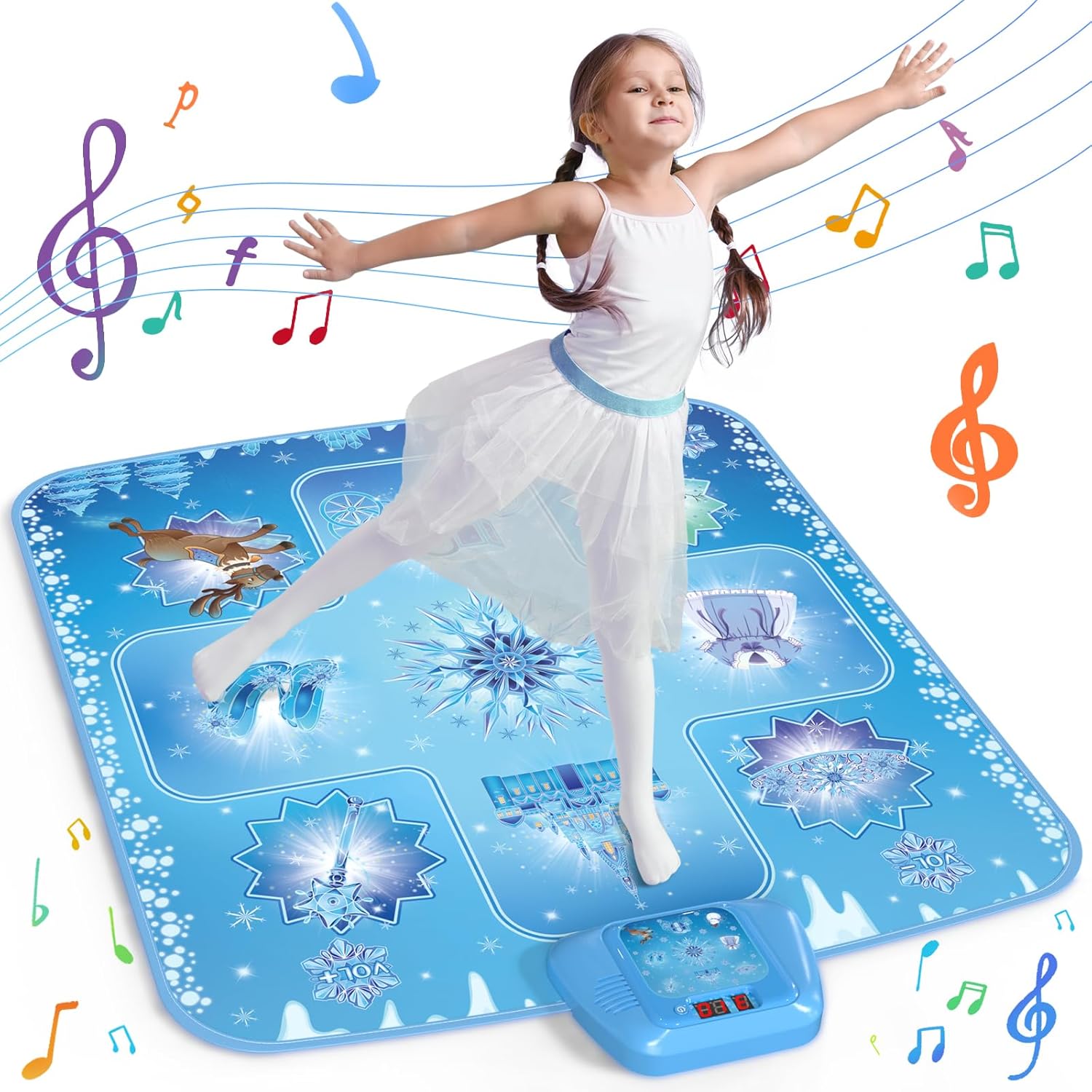 Frozen Dance Mat for Girls - Interactive LED Musical Playmat