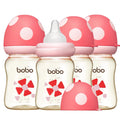 YOHKOH PPSU Baby Bottle Wide Neck - Newborn Anti-Colic (Pack of 4)