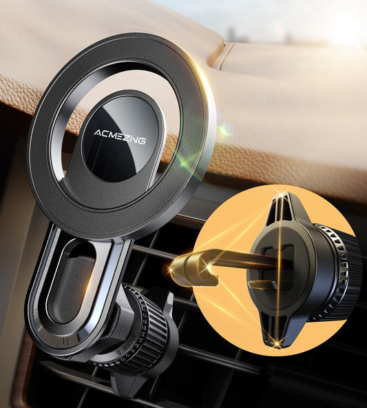 ACMEZING Magnetic Car Mount: Never Shake, 360 Adjustable