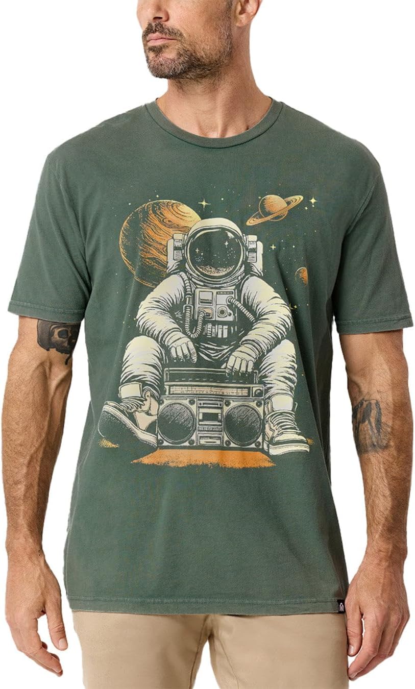 Vintage Graphic Tees for Men - Relaxed Fit Retro T-Shirt