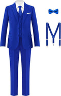 Boys Formal Suits Set from Toddlers to Teen - Adjustable Waist Precise
