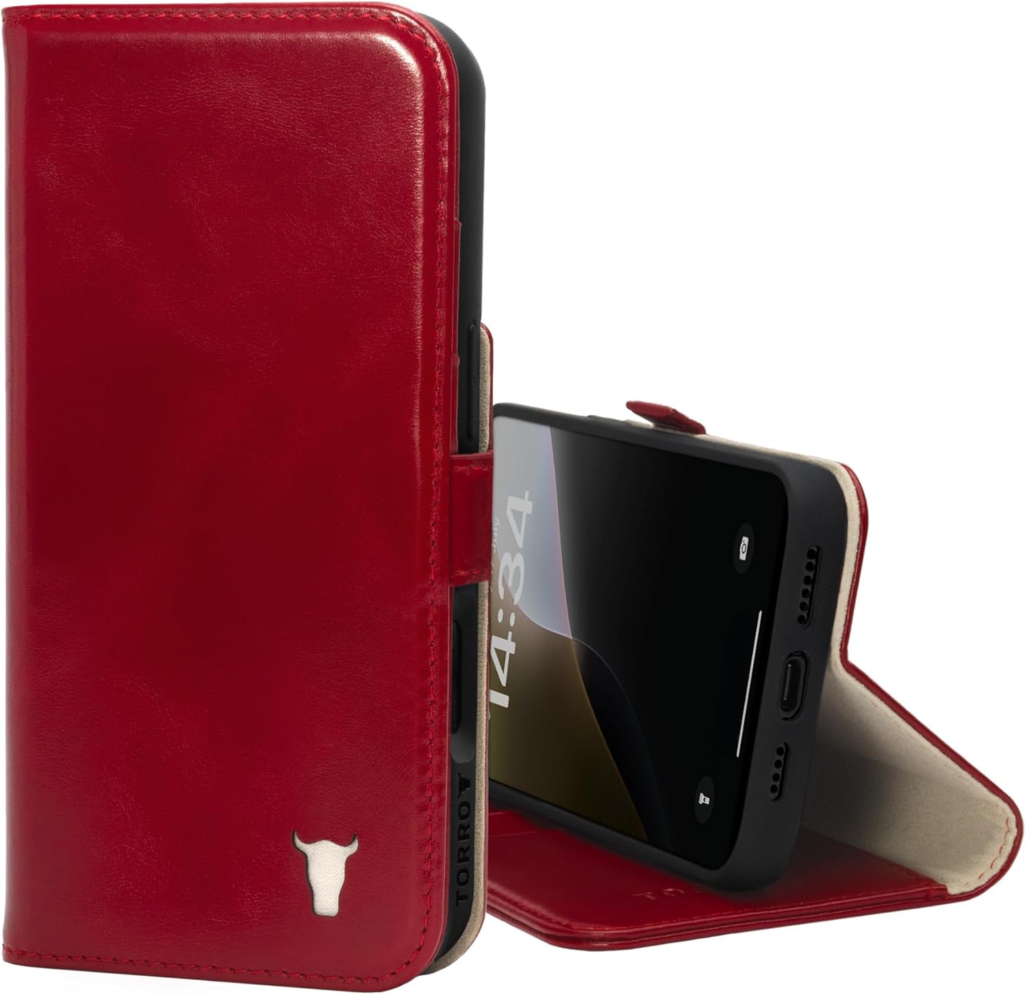 TORRO Premium Leather Case for iPhone 16 Pro Max with Kickstand