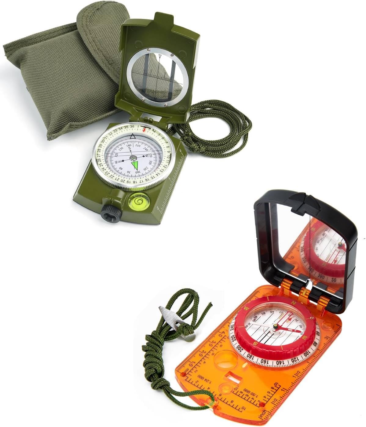 Sportneer Military Grade Mirror Lensatic Compass