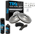 TRQ Front Brake Pad & Rotor Kit Ceramic Compatible with Multiple SUVs