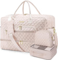 Large Women's Travel Duffle Weekender with Shoe Compartment - Carry On