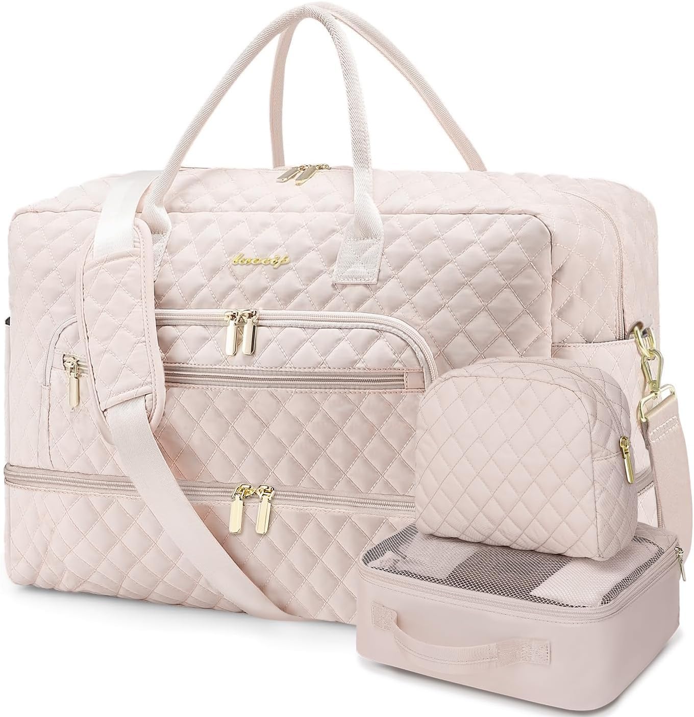 Large Women's Travel Duffle with Shoe Compartment for Versatile Use