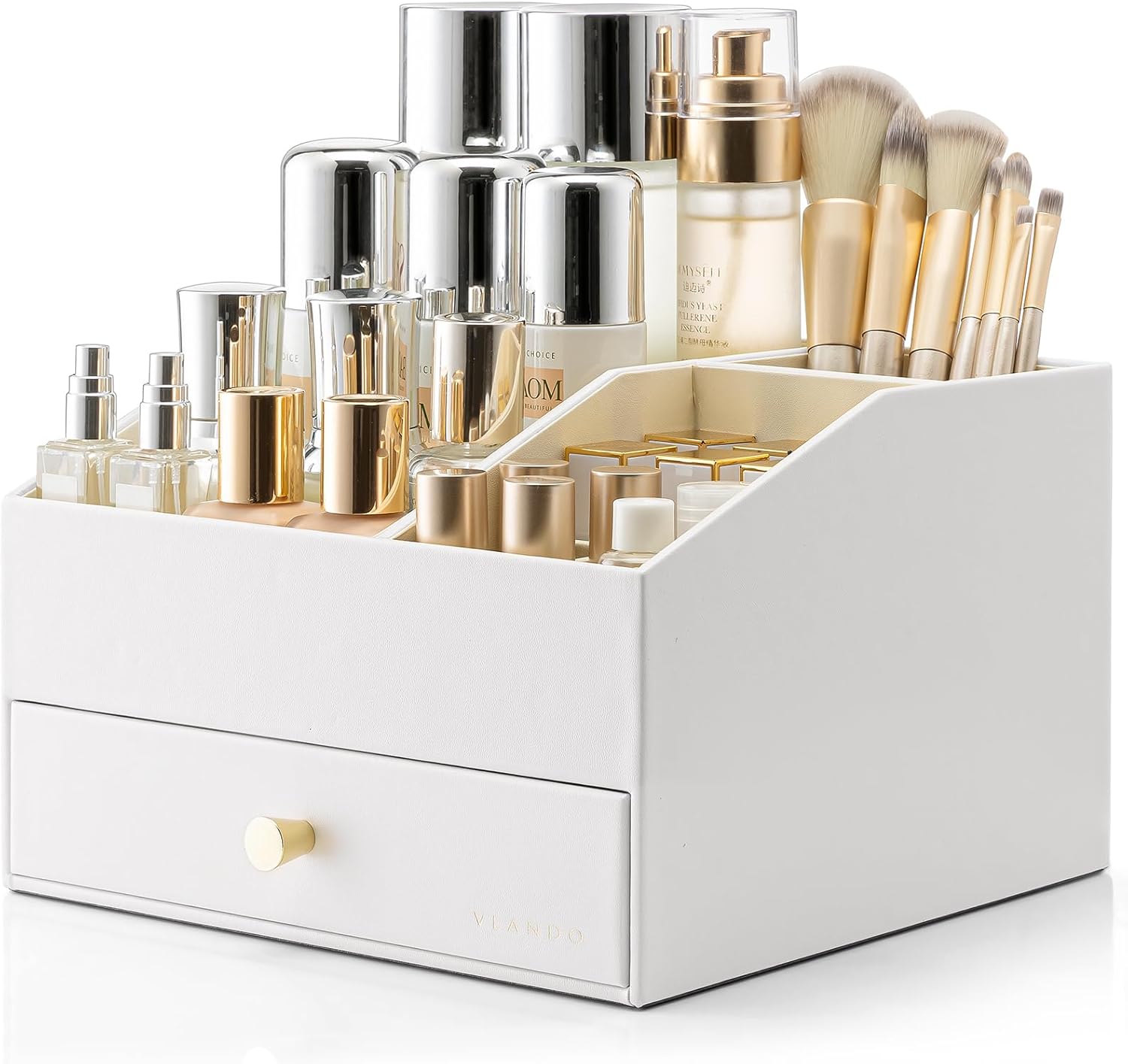 Vlando Makeup Organizer with Drawers for Chic Storage Solutions