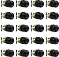 Probrico Privacy Door Knobs Matte Black Finish - 20 Pack Durable