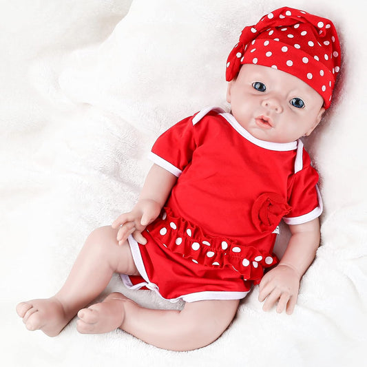 IVITA Lifelike 19 Full Body Silicone Baby Doll - Realistic Reborn Girl