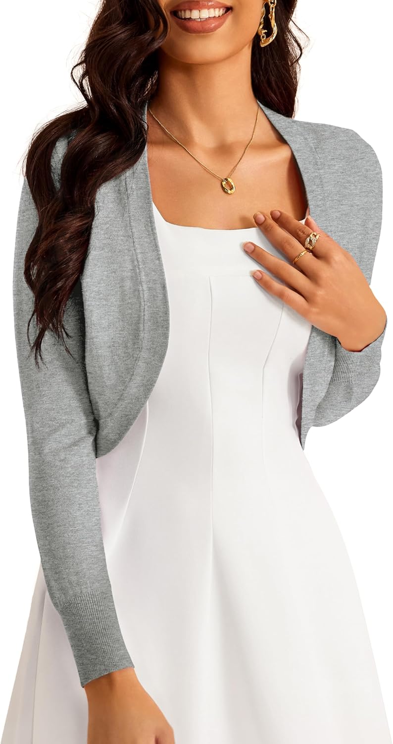 Stylish Women's Cropped Cardigan Bolero Shrug for Any Occasion