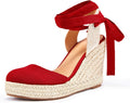 Espadrille Wedge Sandals for Women - 3.2in Platform Heel