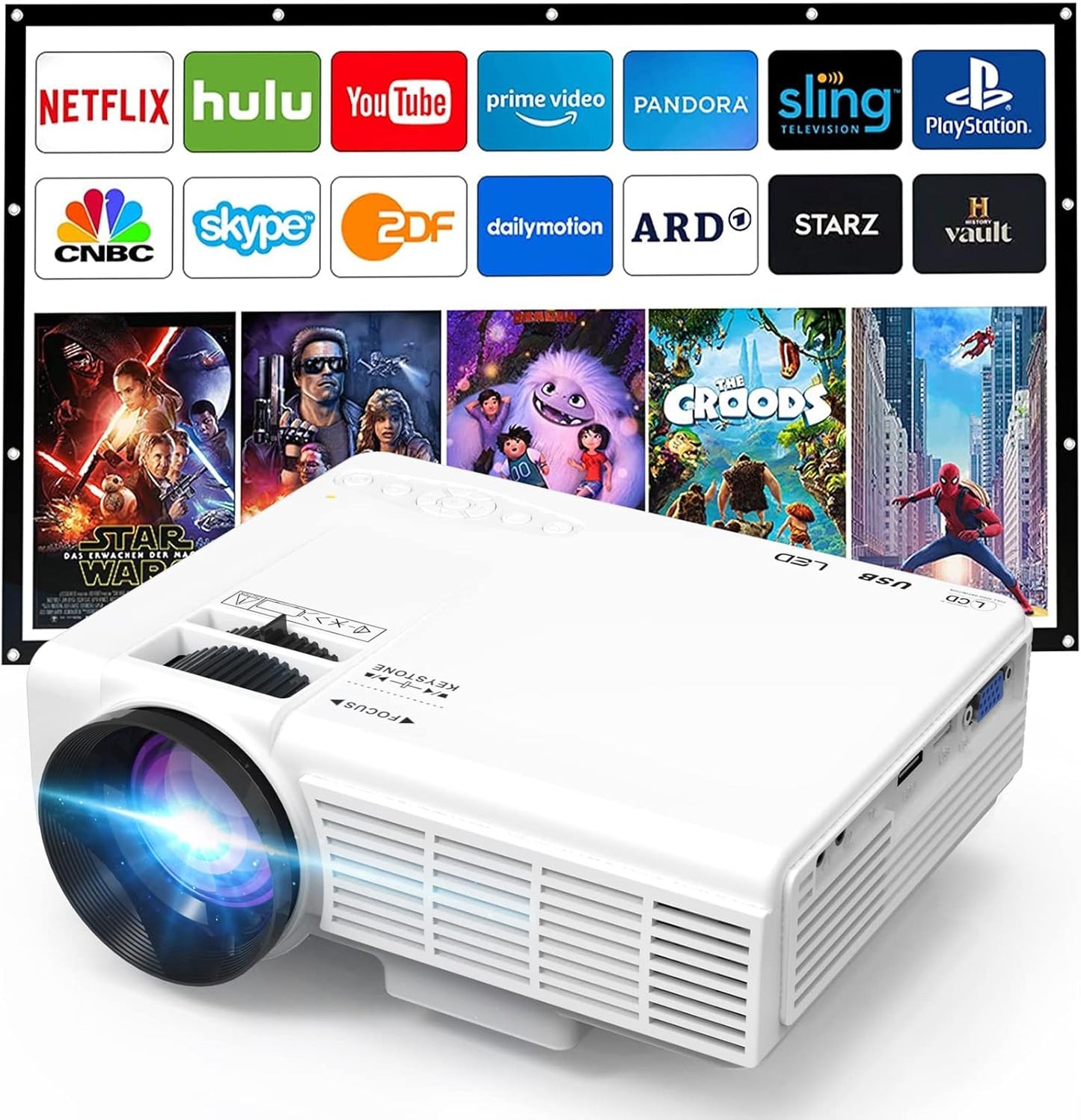 Portable Full HD Mini Projector - Puxinat