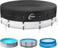 Kipiea Heavy Duty 500D 16ft Round Pool Cover - Windproof Protection