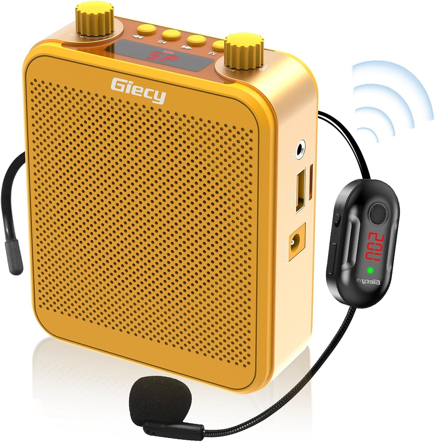 30W Portable Voice Amplifier with Wireless Microphone Headset