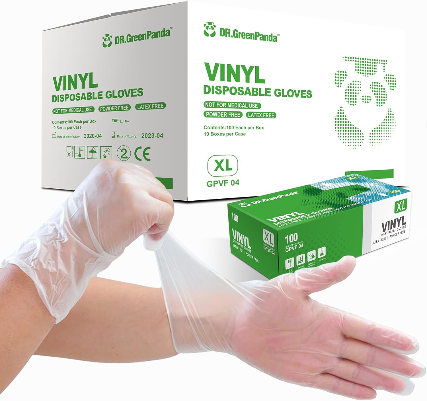 Food Safe Clear Vinyl Gloves by Dr.GreenPanda