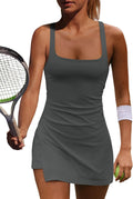 Yanekop Womens Tennis Dress with Built In Shorts - Versatile Active on