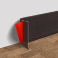 Vinyl Wall Base 6 in x 20 ft Black Walnut - Flexible Peel & Stick