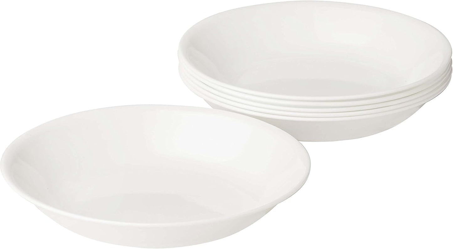Corelle Winter Frost White Pasta Bowl Set of 6 for Every Meal