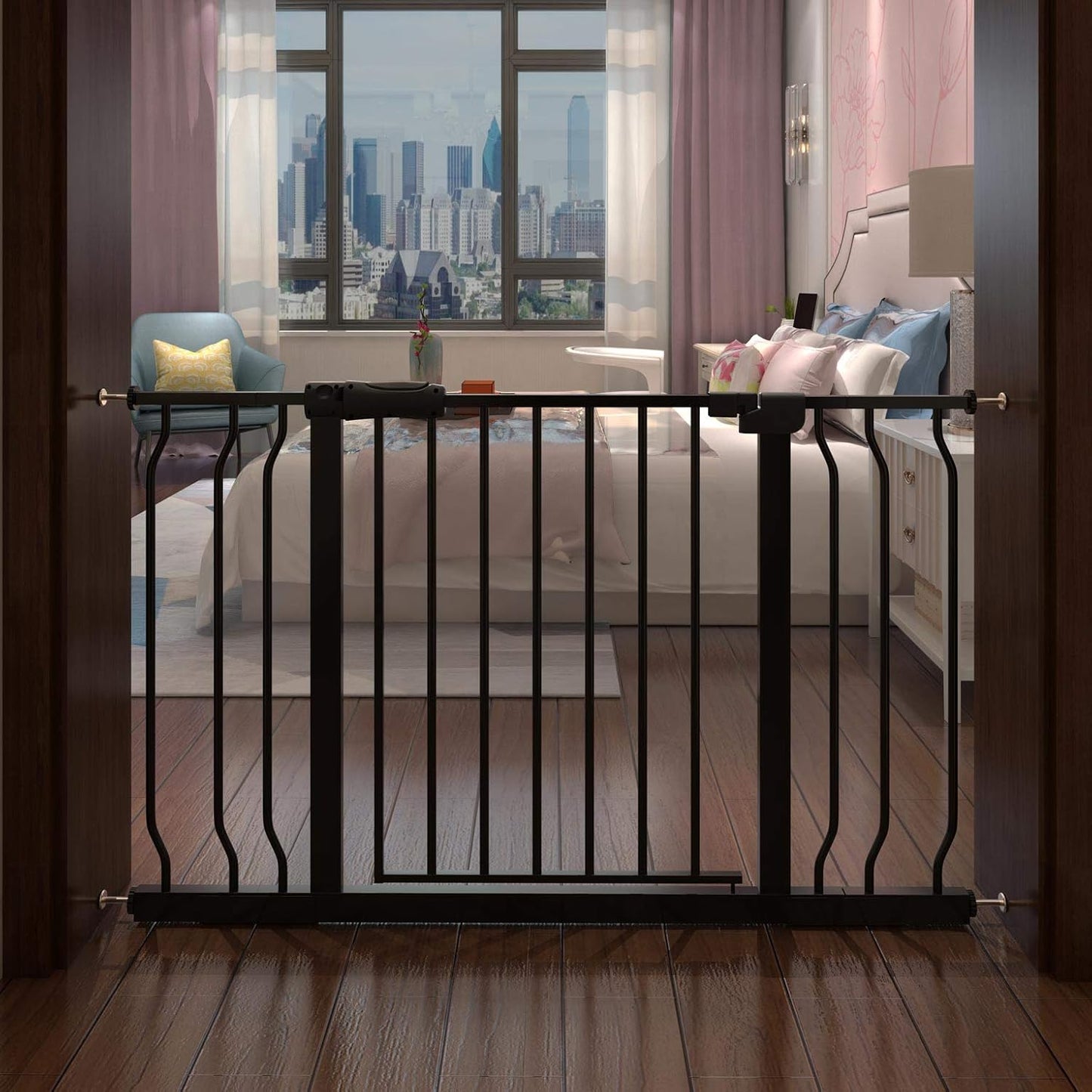 Extra Wide Baby Gate Tension Indoor Safety Gates for Pets