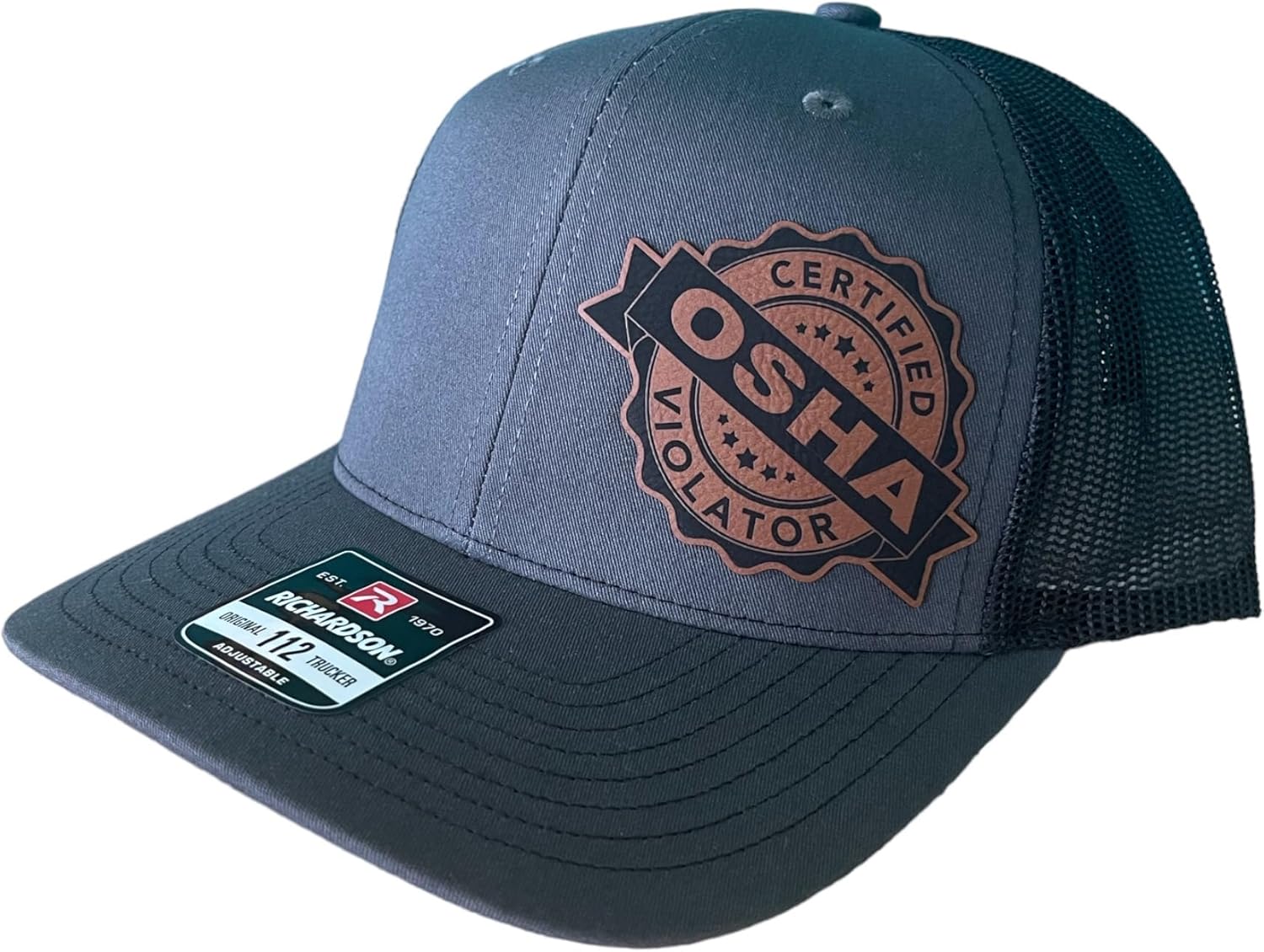 Certified OSHA Violator Trucker Hat for Bold Blue Collar Workers