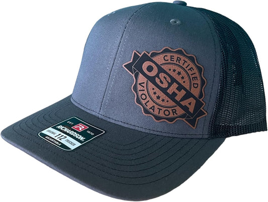 Certified OSHA Violator Trucker Hat for Bold Blue Collar Workers
