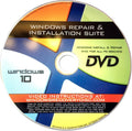 Recovery, Repair & Re-install Disc with Key for Windows 10 Pro 64 bit