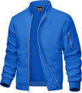Men's Lightweight Bomber Jacket for Men - Windproof Zip-Up Coat
