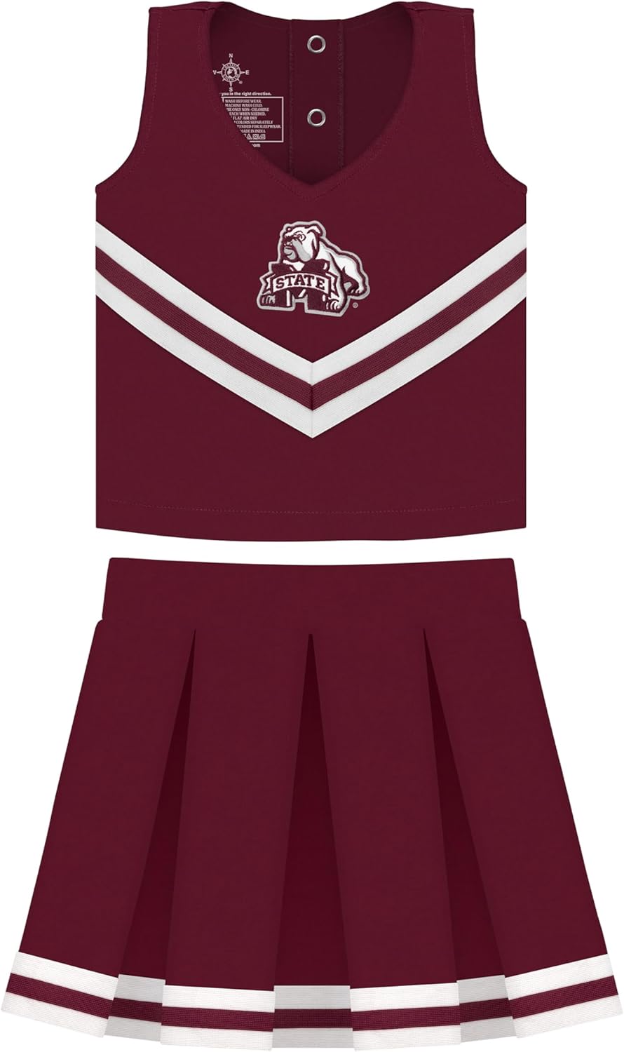 College Baby Youth Cheerleader Dress 3 Piece Set for Little Stars