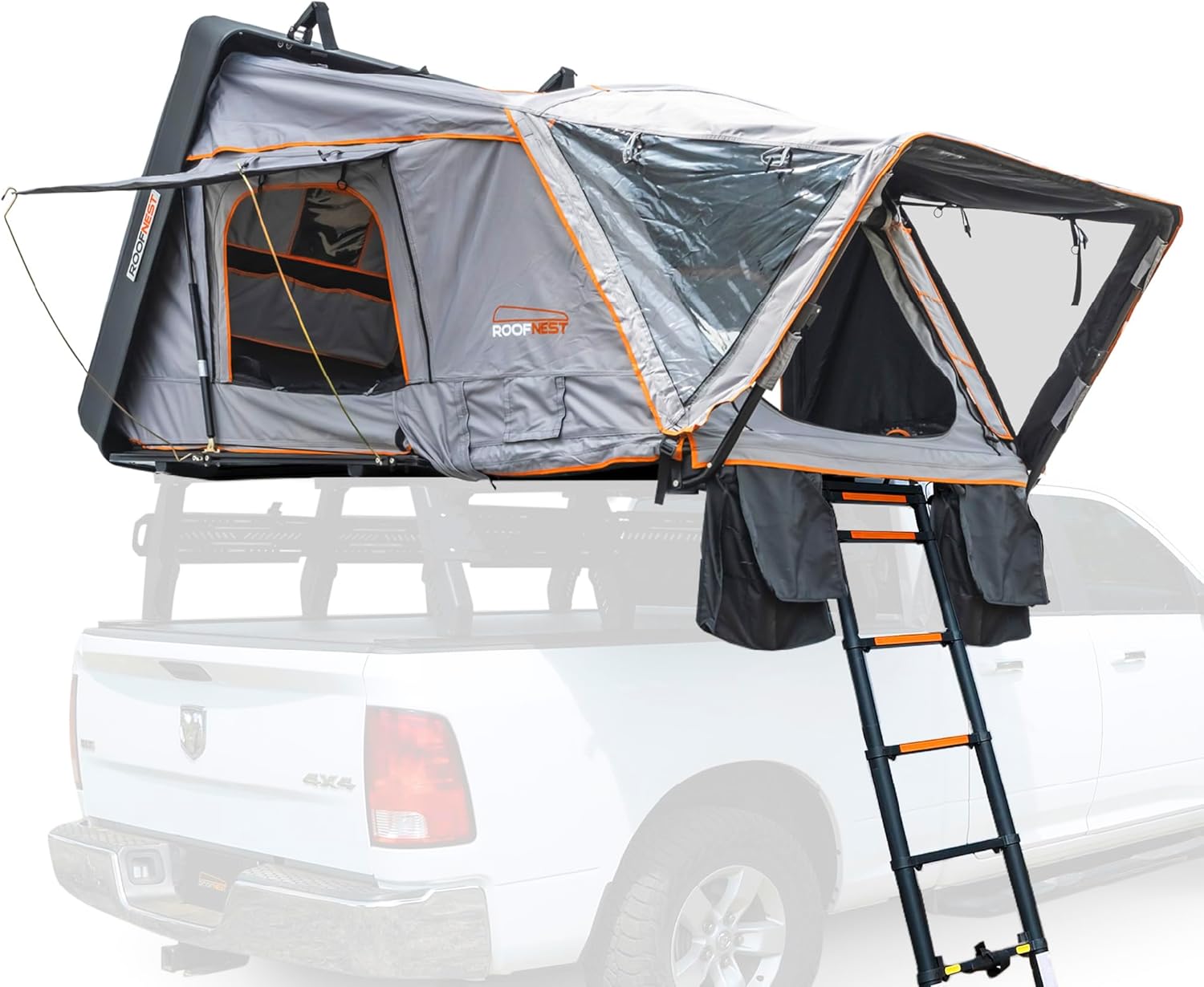 Roofnest Condor 2 XL Hard-Shell Roof Top Tent - Waterproof & Heavy-Duty for 3-4 Persons!