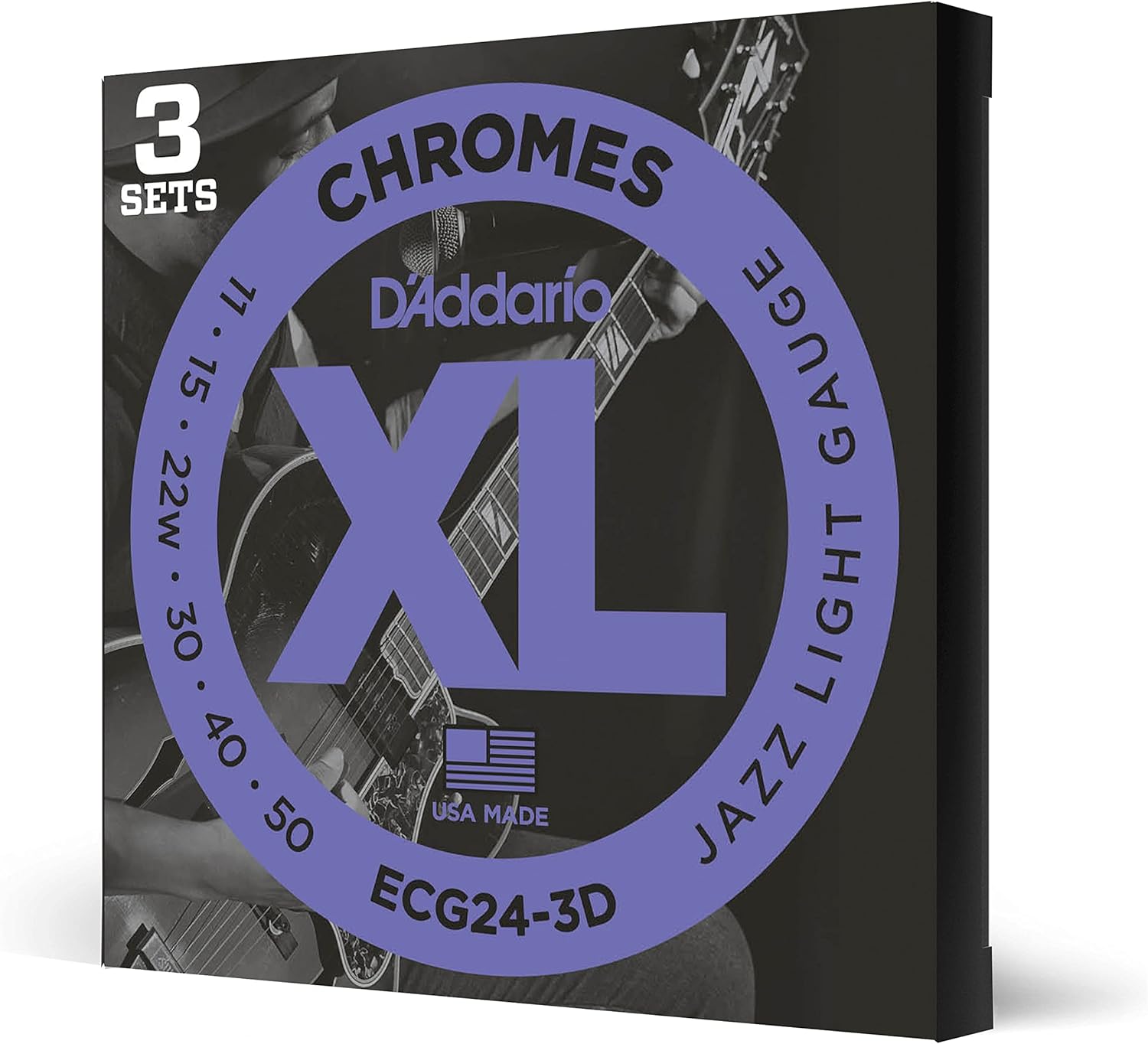 D'Addario XL Chromes Electric Guitar Strings for Mellow Tone