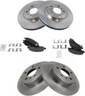 TRQ Front and Rear Brake Pad & Rotor Kit Compatible with 2006-2011