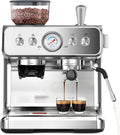 COWSAR 20 Bar Espresso Machine with Grinder & Steam Wand - Cafe