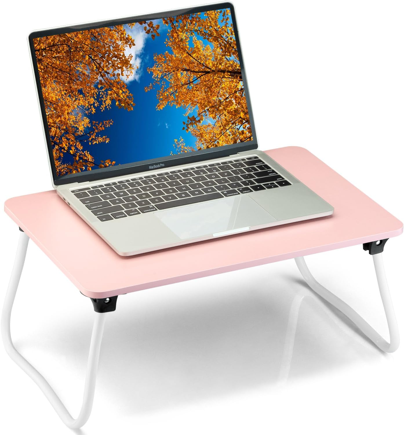 Portable Pink Lap Desk - Foldable Lightweight Mini Table