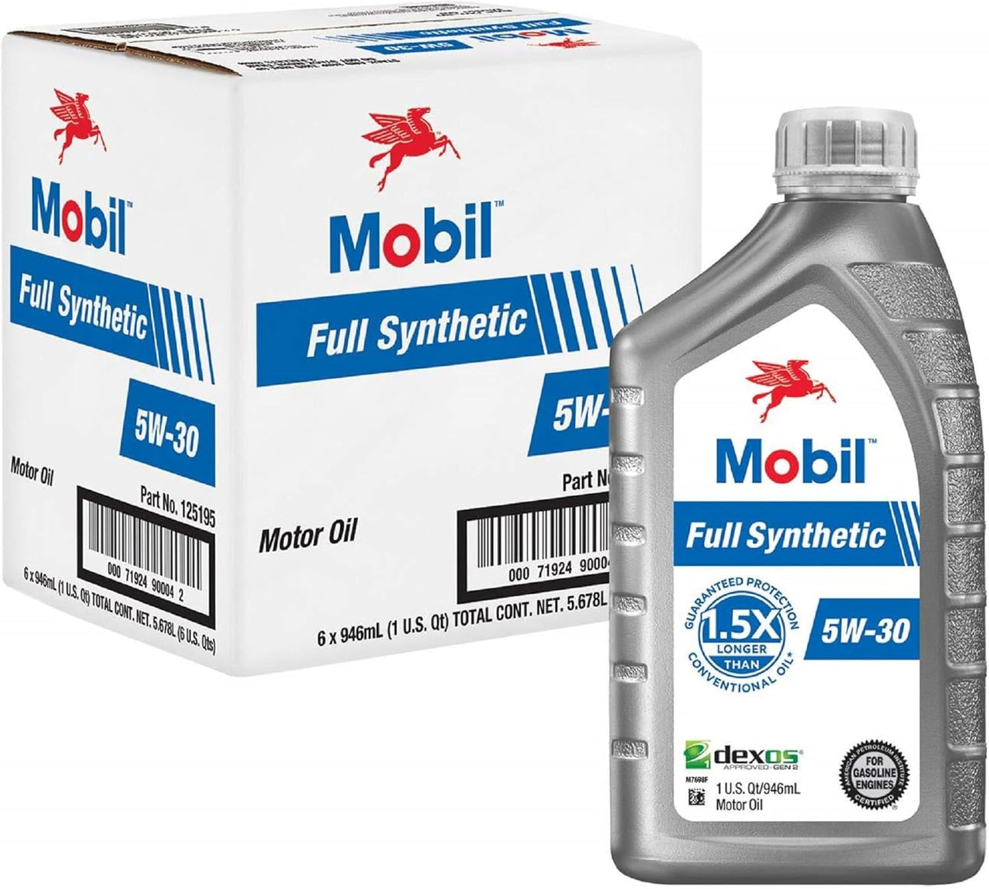 Mobil Full Synthetic Motor Oil 5W-20 - Ultimate Engine Protection