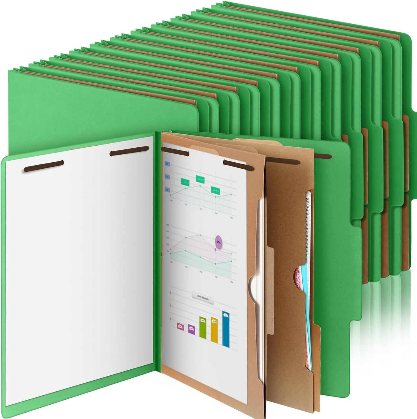 24 Pcs Classification Folders for Effective Document Organization